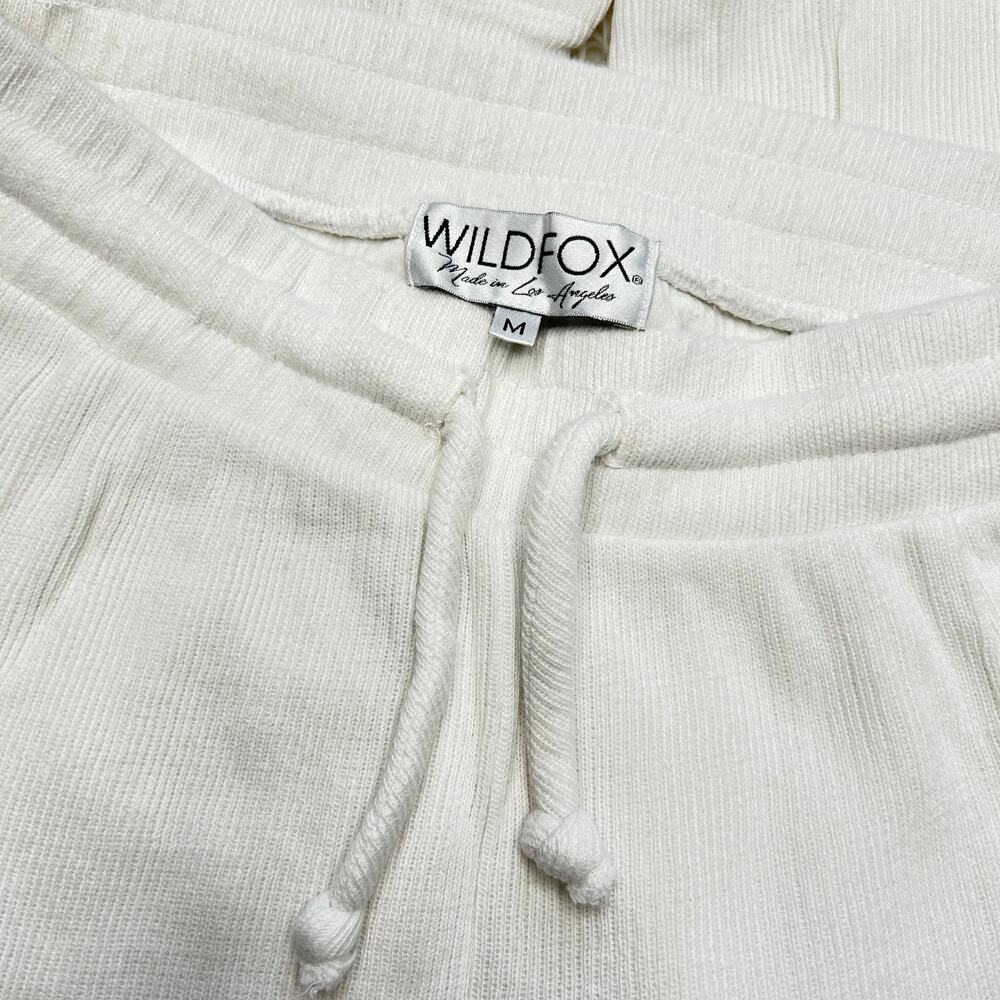 WILDFOX Ribbed Knit Sweatpants Womens Medium Beach Vacation Bridal Wedding - Picture 4 of 5